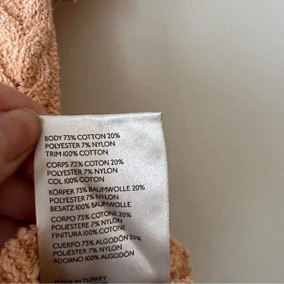 Free People Baby Cable Knit Short Sleeve Sweater in Peach - Picture 7 of 8